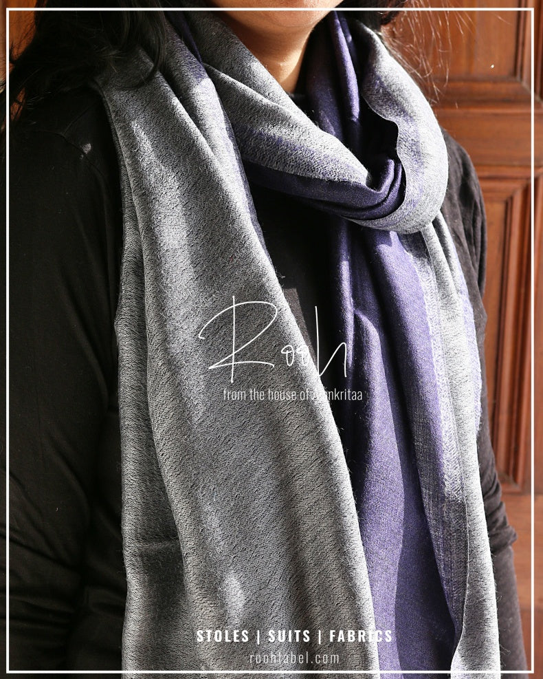 Pure Wool Reversible Stole - roohlabel