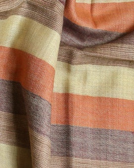 Pure Wool Reversible Striped Stole - roohlabel