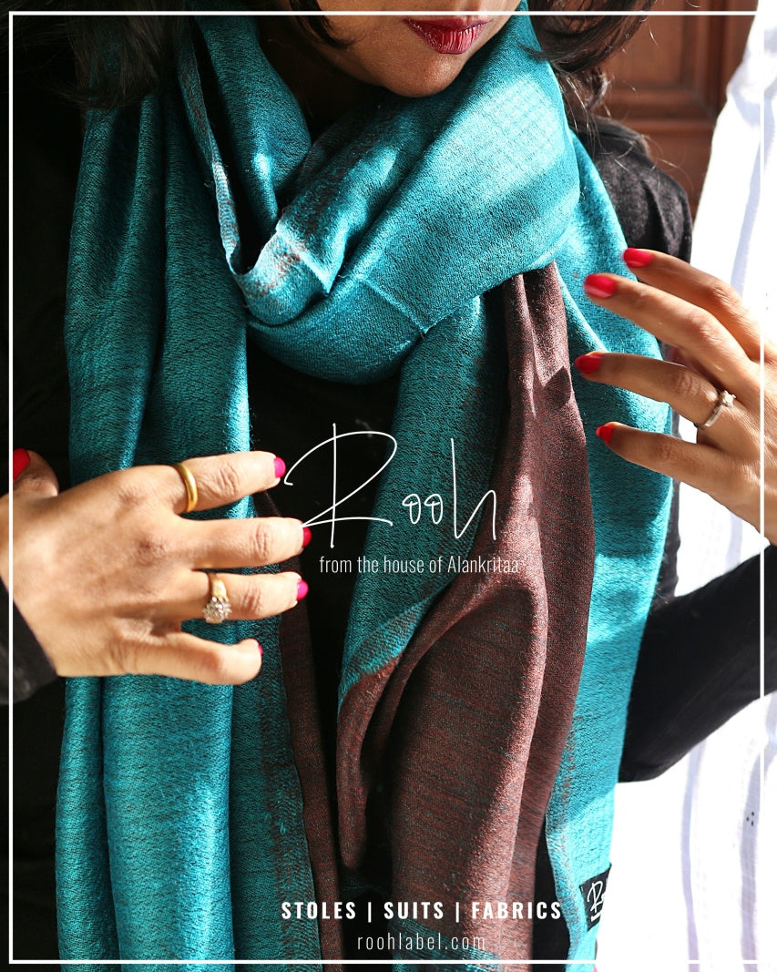 Pure Wool Reversible Stole - roohlabel