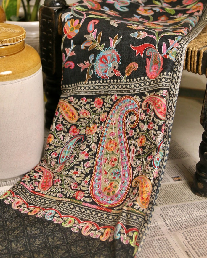 Pure Wool Kalamkari Shawl - roohlabel