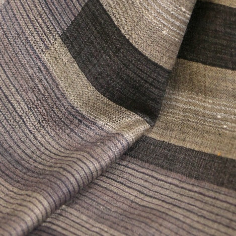 Pure Wool Reversible Stole in Stripes - roohlabel