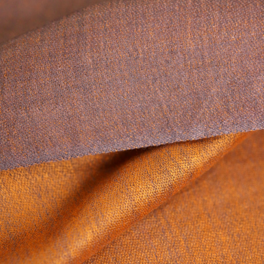 Pure Wool Reversible Rust Stole - roohlabel